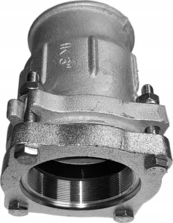 Konektor AGAflex clamp Agaflex, filetë e brendshme 3", për tub çeliku dhe tub blu PE