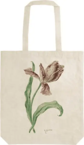 Çantë pambuku STBAG 19 Tulip, e ripërdorshme, me motiv tulipanësh, e shumëngjyrshme
