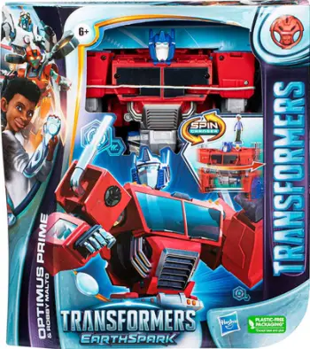 Lodër aksion Transformers EarthSpark Optimus Prime dhe Robby Malto, figurina 20 cm, për fëmijë 6+