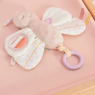 Lodër aktiviteti Nattou Butterfly Alice & Pomme, 25cm, rozë - 2