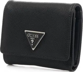 Portofol Guess Cordelia SWEYG839544, tekstil, për kartela, i zi