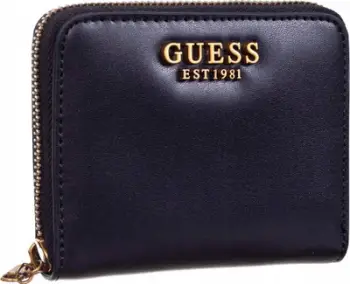 Portofol Guess SWVB8500370, material tekstili, për kartela, i zi