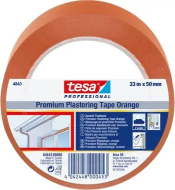 Shirit gipsimi Tesa 4843, PVC, 33m x 50mm, portokalli