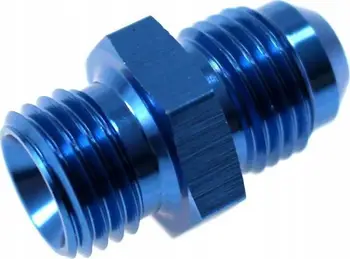 Konektor AN TurboWorks AN6 në M14x1.5, i drejtë, alumin, i argjentë