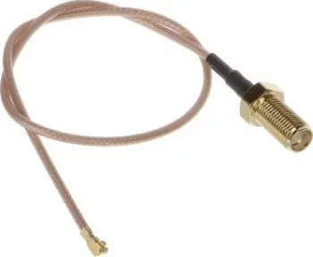 Konektor antene Satel IPX në SMA, kabllo 25 cm, i zi