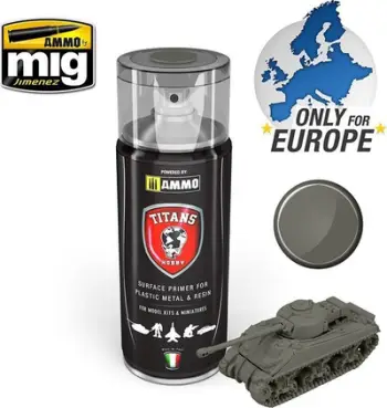 Spraj prajmeri Ammo Titans Matt Primer, German Field Grey, mat