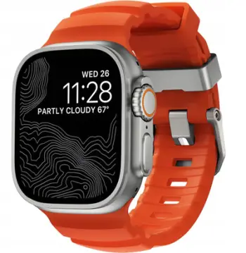 Rrip Apple Watch Rocky Point Band, 46mm 49mm, gome FKM, ngjyra Magma