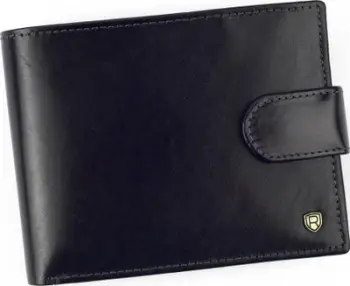 Portofol lëkure për meshkuj Rovicky Classic, RFID, me kuti dhurate, i zi