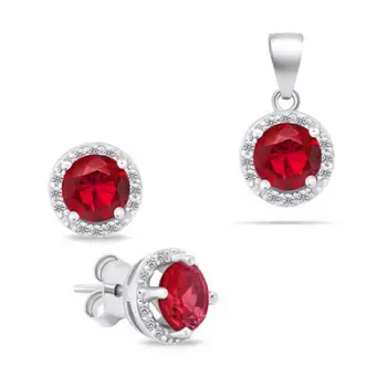 Set aksesorë Brilio Silver SET230WR, varëse + vathë