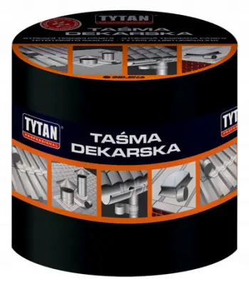 Shirit izolimi çatie TYTAN PROFESS, i përforcuar, 15cm x 10m, i zi