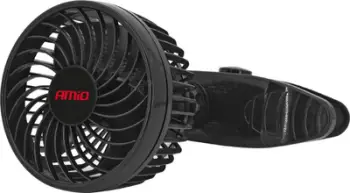 Ventilator makinë AMIO Pro, 4.5", 12V, me kapëse