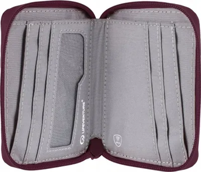 Portofol Lifeventure RFiD Recycled Bi-Fold, mbrojtje RFiD, shumë ndarje kartash, i zi - 2