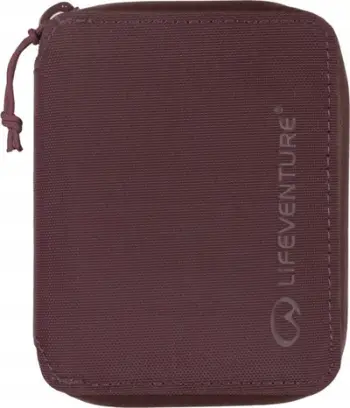Portofol Lifeventure RFiD Recycled Bi-Fold, mbrojtje RFiD, shumë ndarje kartash, i zi