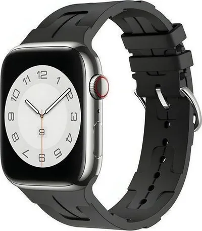 Rrip Beline për Apple Watch, silikon, 38 40 41 mm, i zi - 1
