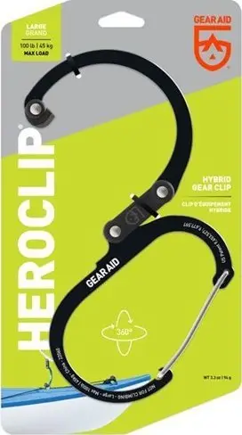 Karabinë Heroclip Large, kapacitet 45 kg, e zezë stealth