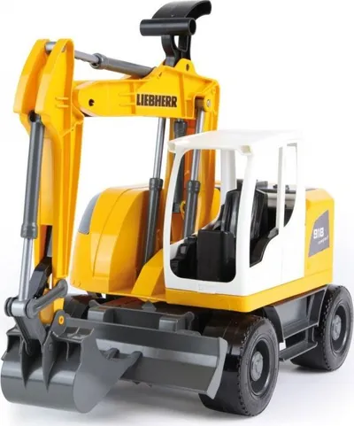 Ekskavator lodër për fëmijë Lena Liebherr, 48 cm, i verdhë - 1