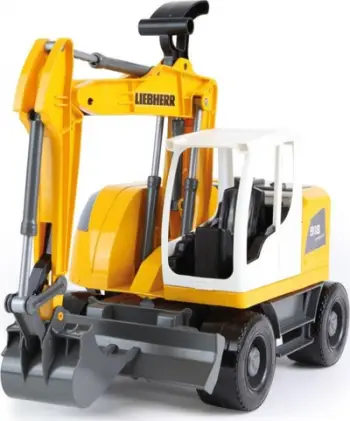 Ekskavator lodër për fëmijë Lena Liebherr, 48 cm, i verdhë