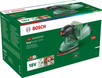 Lëmues me bateri Bosch EasySander 18V 8 P4A, 18V, pa bateri, pa karikues
