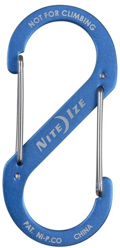Karabinë Nite Ize S Biner Dual #4, alumin, madhësia 4, blu - 4