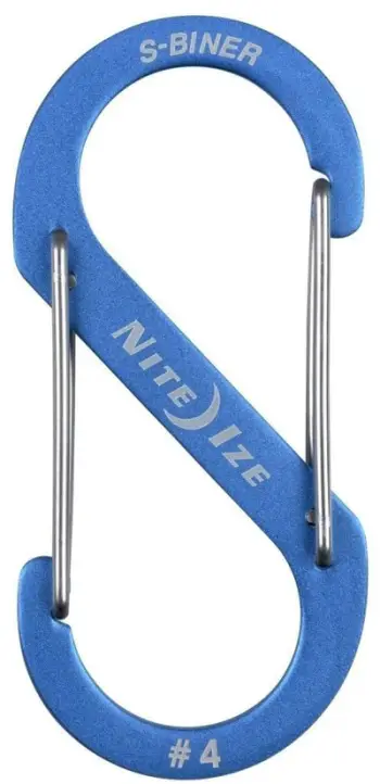 Karabinë Nite Ize S Biner Dual #4, alumin, madhësia 4, blu