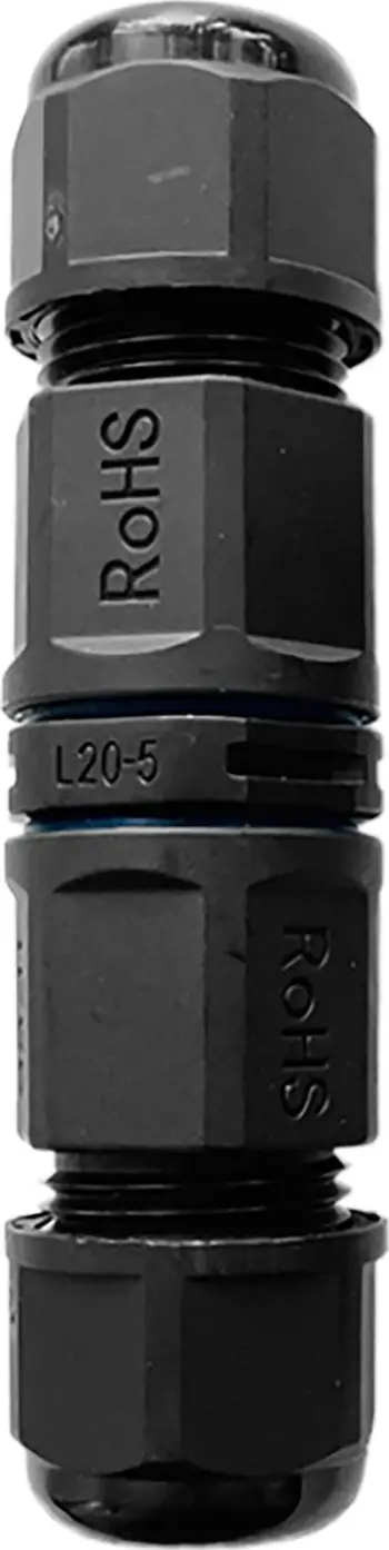 Konektor kabllor i drejt IP68, 5x2.5mm², 400V 25A, i zi