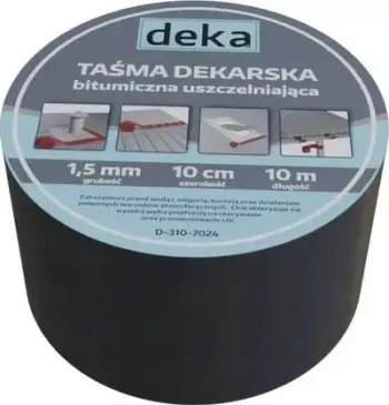 Shirit izolues Deka Roofing Sealing Tape Alubutyl, 10 cm, 10 m, argjendtë