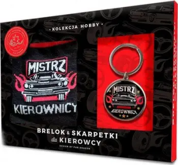 Set aksesore shoferi Mr.Gugu Driver Keychain Socks, çorape 41-46, varëse çelësash, shumëngjyrësh