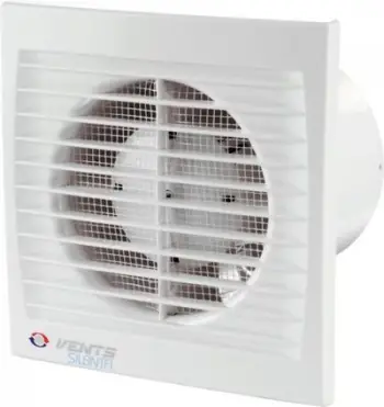 Ventilator muri Vents 125STH, fi 125mm, higrostat dhe timer, i bardhë