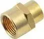 Konektor me fije Rockforce, 1/2" në 1/4", i argjendtë