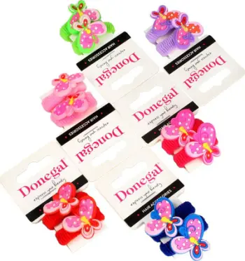 Elastikë flokësh Donegal Hair Accessories, set 2 copë, shumëngjyrësh