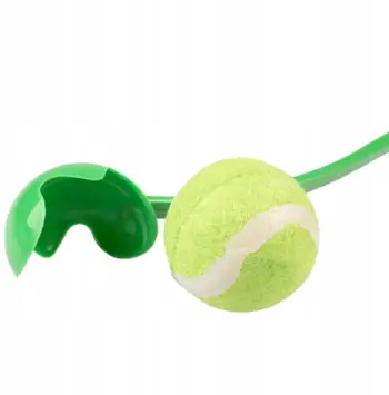 Lodër catapult për qen Duvoplus, me top tenisi, dorezë ergonomike