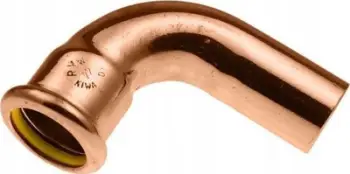 Elbo bakri KAN‑therm Single socket 90 Press, 18mm, për gaz