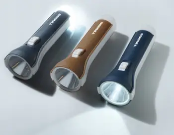 Elektrik dore Battery Flashlight 2205, 1W LED, me bateri AA, shumëngjyrëshe