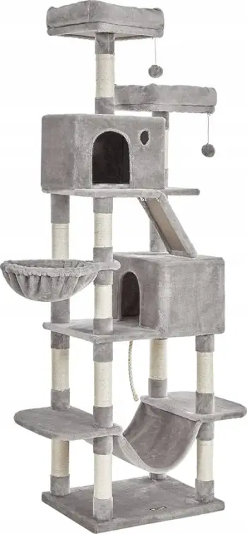 Post gërvishtës për mace Cat Leobert PCT190W01, sisal natyral, gri
