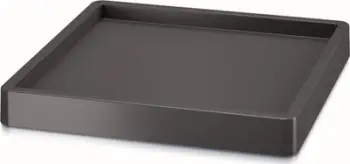 Tabaka plastike për vazo Mobile Pad Saucer Square, 44.6 cm, antracit