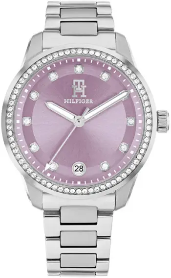 Orë për femra Tommy Hilfiger TH 85 Crystals 1782757, e argjendtë