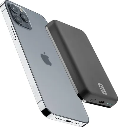 Power bank Cellularline Mag 5000, 5000mAh, wireless magnetik, i zi - 3