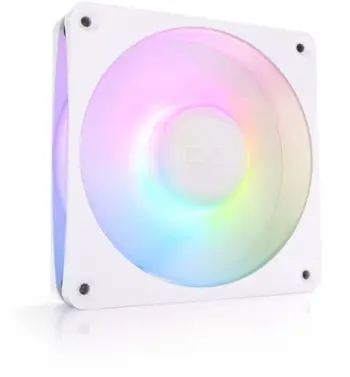 Ventilator PC Alphacool Apex Stealth Metal Aurora 120, 120mm, RGB, i bardhë