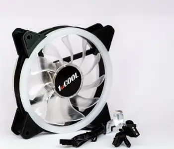 Ventilator PC 1stCOOL AURA EVO F12 ARGB, set 3x120mm, ARGB Rainbow, i bardhë