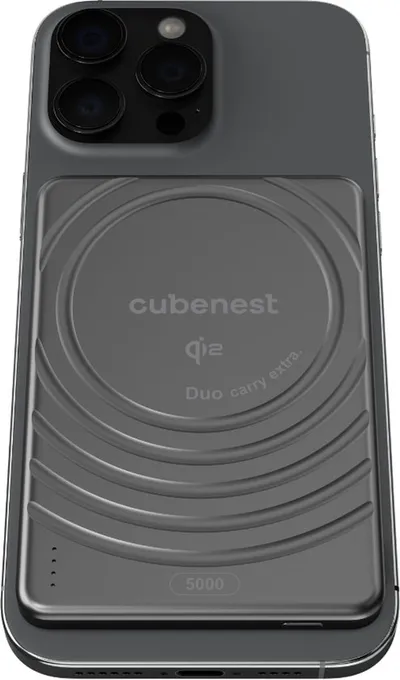 Power Bank Cubenest MagSafe, 5000 mAh, 15W Qi2, i zi - 2