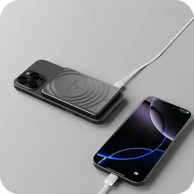 Power Bank Cubenest MagSafe, 5000 mAh, 15W Qi2, i zi - 6