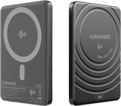 Power Bank Cubenest MagSafe, 5000 mAh, 15W Qi2, i zi - 7
