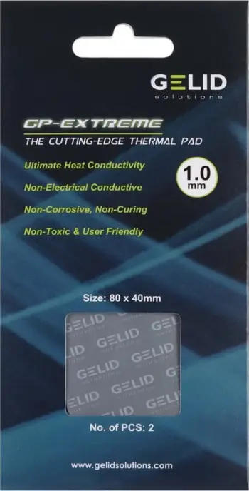 Jastëk termik Gelid Solutions GP-Extreme TP-VP01-B, 80 x 40 mm, trashësi 1 mm, blu
