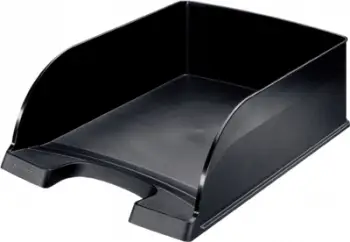 Tabakë dokumentesh Leitz Letter Tray Plus Jumbo, format A4, kapacitet i madh, e zezë