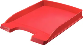 Tabakë dokumentesh Leitz Plus Flat, A4, polistiren, e kuqe
