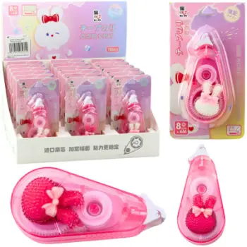 Shirit korrektues Mouse Bunny, 8mm, 6m, rozë dekorativ