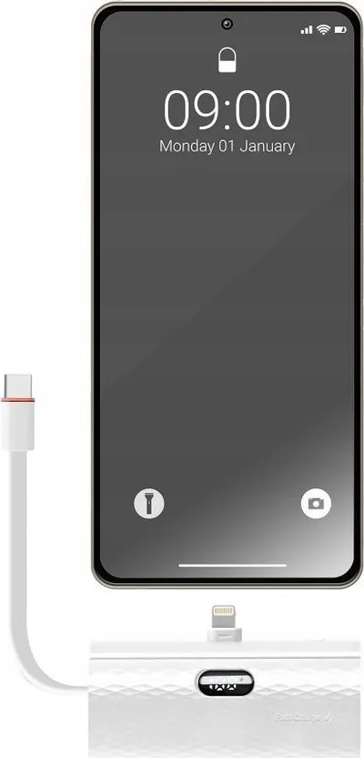 Power bank Forcell F Energy, 5000mAh, 20W, i bardhë - 2