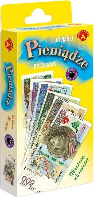 Lodër edukative ALEX Money Alexander, banknota letre, për mësimin e parave, shumëngjyrëshe - 1