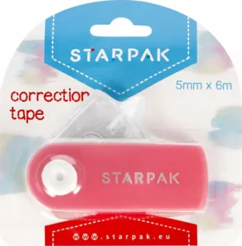 Shirit korrektues Starpak, 5mm x 6m, rozë
