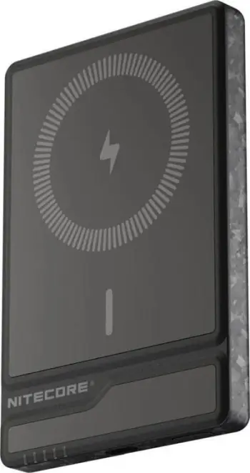 Power bank Nitecore NW5000, 5000mAh, karikim wireless magnetik 15W, i zi